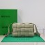 Bottega Veneta Padded Cassette Bag In Travertine Intrecciato Lambskin