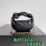 Bottega Veneta Mini Jodie Chain Bag in Black Intrecciato Lambskin