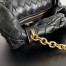 Bottega Veneta Mini Jodie Chain Bag in Black Intrecciato Lambskin