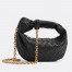Bottega Veneta Mini Jodie Chain Bag in Black Intrecciato Lambskin