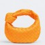 Bottega Veneta Jodie Mini Bag in Orange Intrecciato Lambskin
