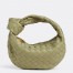 Bottega Veneta Jodie Mini Bag in Travertine Intrecciato Lambskin