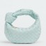 Bottega Veneta Jodie Mini Bag in Teal Washed Intrecciato Lambskin