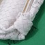 Bottega Veneta Jodie Teen Bag in White Intrecciato Lambskin