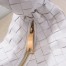Bottega Veneta Jodie Teen Bag in White Intrecciato Lambskin