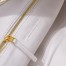 Bottega Veneta Jodie Teen Bag in White Intrecciato Lambskin