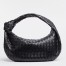 Bottega Veneta Jodie Small Bag in Black Intrecciato Lambskin