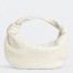 Bottega Veneta Jodie Small Bag in White Intrecciato Lambskin