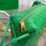 Bottega Veneta Loop Small Bag In Green Intrecciato Lambskin