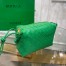 Bottega Veneta Loop Small Bag In Green Intrecciato Lambskin