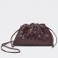 Bottega Veneta Mini Pouch with Strap in Grape Intrecciato Lambskin