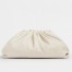 Bottega Veneta Large Pouch Clutch Bag In White Calfskin