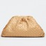 Bottega Veneta Large Pouch Clutch Bag In Beige Intrecciato Lambskin