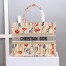 Dior Medium Book Tote Bag In Hibiscus Metallic Thread Embroidery