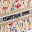 Dior Medium Book Tote Bag In Hibiscus Metallic Thread Embroidery
