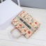Dior Medium Book Tote Bag In Hibiscus Metallic Thread Embroidery