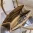 Dior Medium Book Tote Bag In Beige Jute Canvas with Dior Union Motif