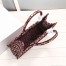Dior Medium Book Tote Bag In Bordeaux Dior Oblique Embroidery 