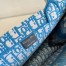Dior Medium Book Tote Bag In Blue Oblique Embroidery 