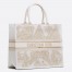 Dior Large Book Tote Bag In Dior Around the World Stella Embroidery