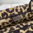 Dior Large Book Tote Bag In Beige Multicolor Mizza Embroidery