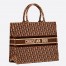 Dior Large Book Tote Bag In Bordeaux Oblique Embroidered Velvet