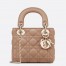 Dior Lady Dior Mini Bag with Chain in Blush Cannage Lambskin