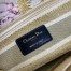 Dior Lady D-Lite Medium Bag In Hibiscus Metallic Thread Embroidery 