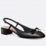 Dior Ballet Slingback Pumps in Black Quilted Cannage Calfskin