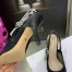 Dior J'Adior Slingback Pumps 100mm In Black Macrame Cotton