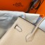 Hermes Birkin 25cm Bag in Beige Clemence Leather with GHW