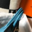 Hermes Birkin 25cm Bag in Blue Jean Clemence Leather with GHW