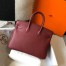 Hermes Birkin 25cm Bag in Bordeaux Clemence Leather with GHW