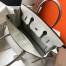 Hermes Birkin 25cm Bag in Pearl Grey Clemence Leather with GHW