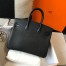 Hermes Birkin 25cm Bag in Black Clemence Leather with PHW