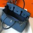 Hermes Birkin 30cm Bag in Blue Agate Clemence Leather with GHW