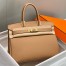 Hermes Birkin 30cm Bag in Chai Clemence Leather with GHW