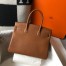 Hermes Birkin 30cm Bag in Gold Clemence Leather with GHW