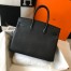 Hermes Birkin 30cm Bag in Black Clemence Leather with PHW
