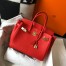 Hermes Birkin 30cm Bag in Red Clemence Leather with GHW