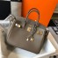 Hermes Birkin 30cm Bag in Taupe Clemence Leather with GHW