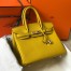 Hermes Birkin 30cm Bag in Yellow Clemence Leather with GHW