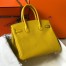 Hermes Birkin 30cm Bag in Yellow Clemence Leather with GHW