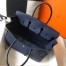 Hermes Birkin 35cm Bag in Navy Blue Clemence Leather with GHW