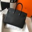 Hermes Birkin 35cm Bag in Black Clemence Leather with GHW