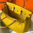 Hermes Birkin 35cm Bag in Yellow Clemence Leather with GHW