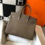 Hermes Birkin 35cm Bag in Taupe Clemence Leather with GHW