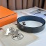 Hermes Constance Reversible Belt 38MM in Blue Clemence Leather