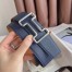 Hermes Tonight Reversible Belt 38MM in Blue and Gold Epsom Calfskin