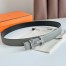 Hermes H Touareg Reversible Belt 32MM in Grey Clemence Leather